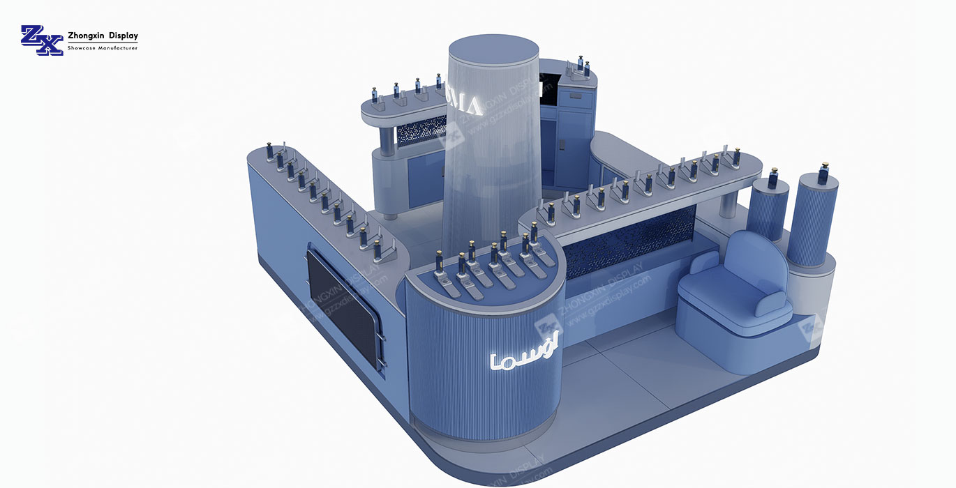 【Oman】High-end fragrance retail kiosk design perfume retail booth in mall
