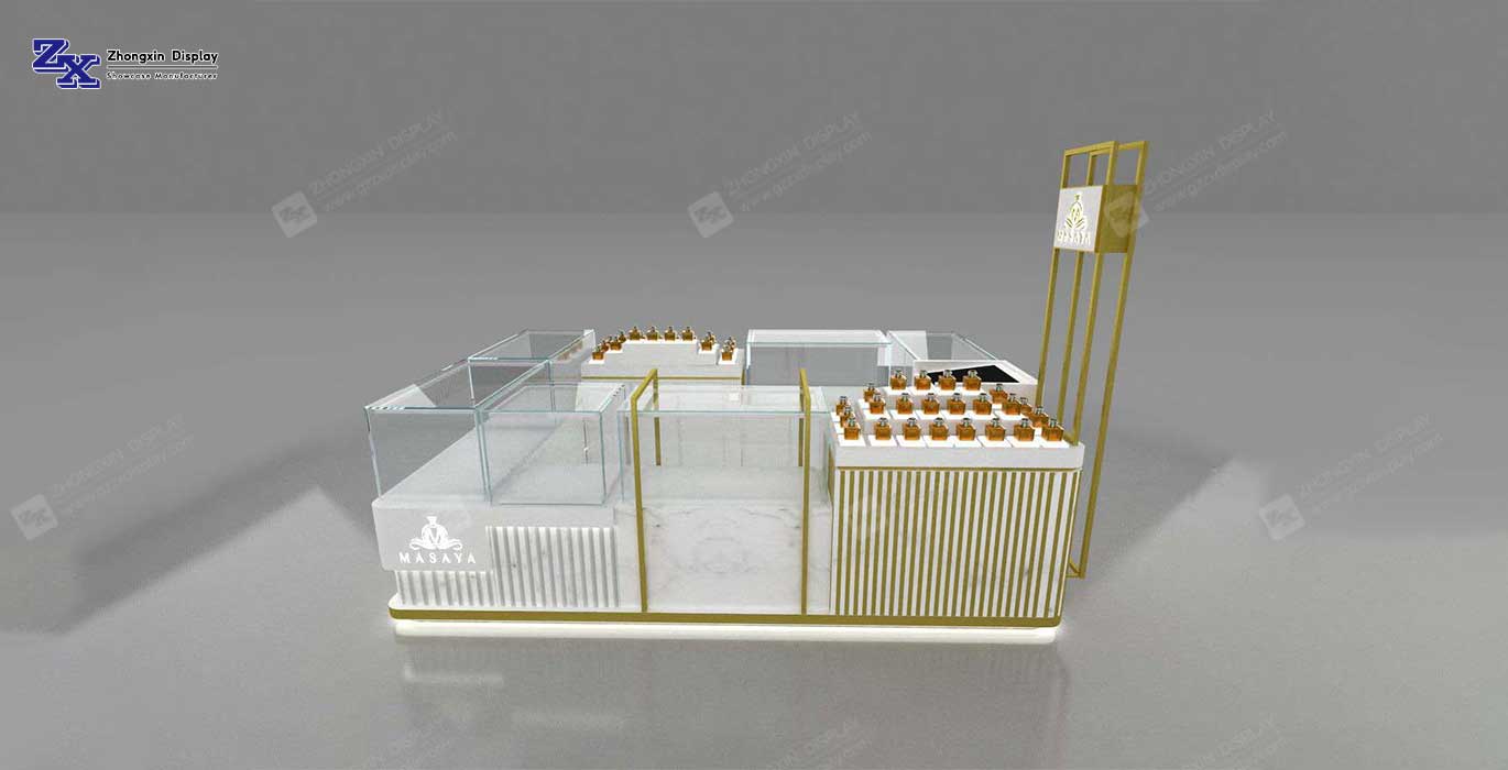 【Saudi Arabia】 Brand perfume retail pop-up store design fragrance retail kiosk customization