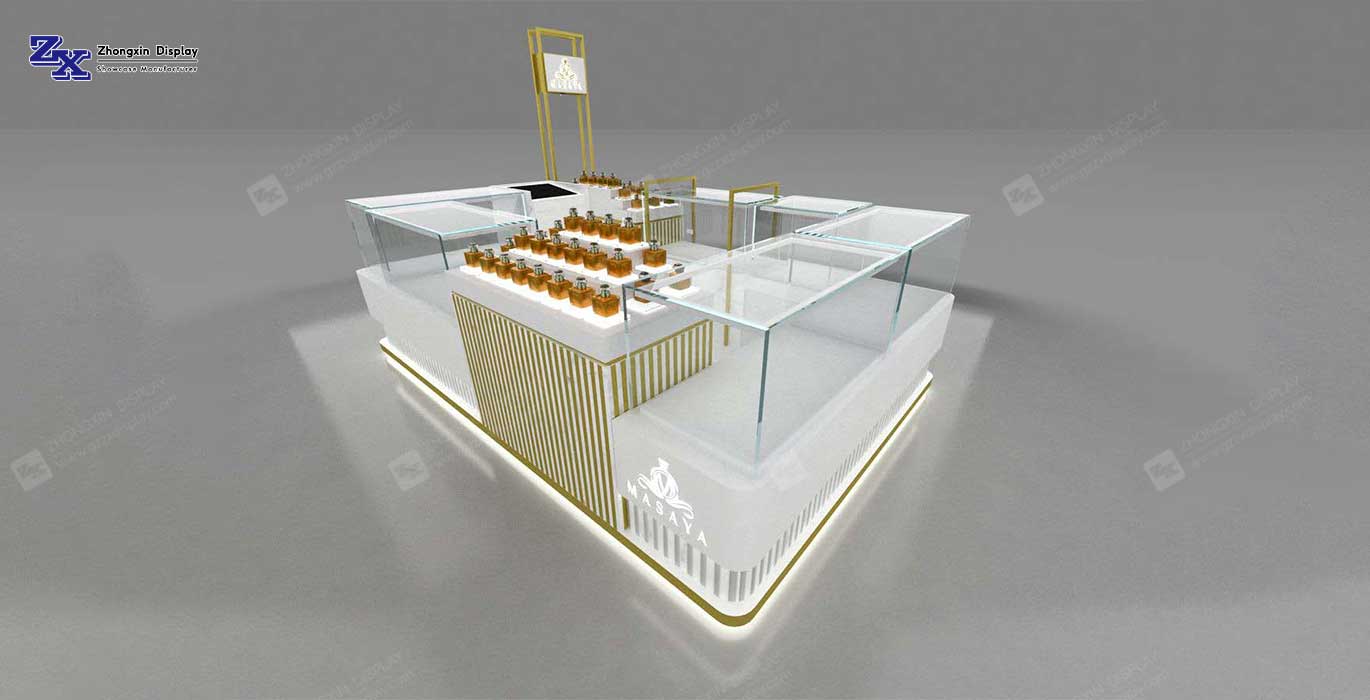 【Saudi Arabia】 Brand perfume retail pop-up store design fragrance retail kiosk customization