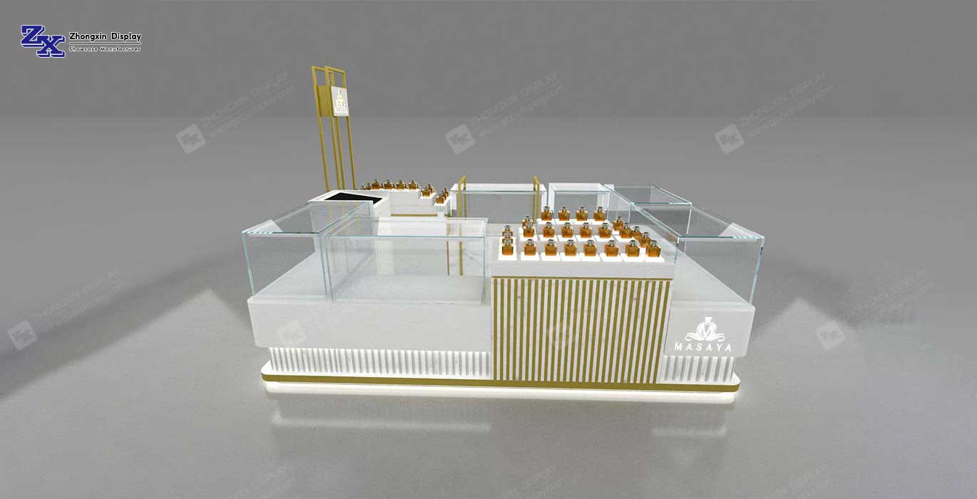 【Saudi Arabia】 Brand perfume retail pop-up store design fragrance retail kiosk customization