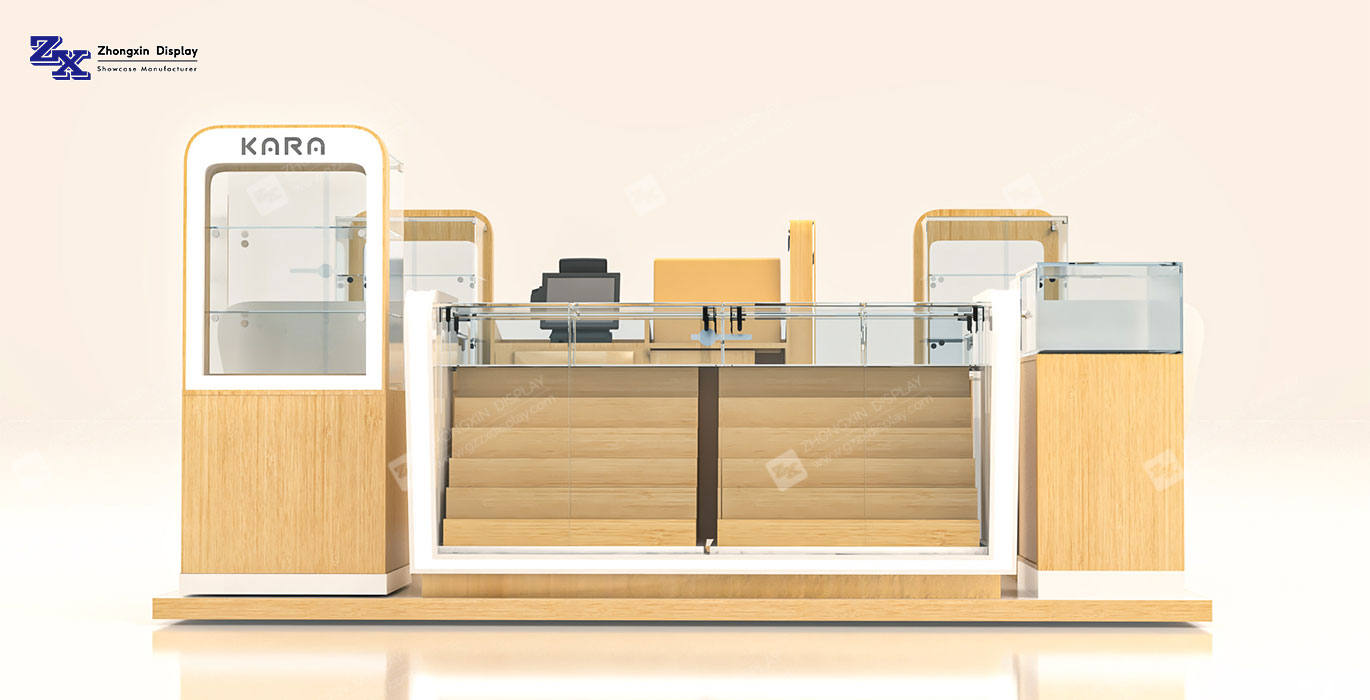【Australia】Custom Design Food Retail Kiosk Chocolate Retail Booth Design