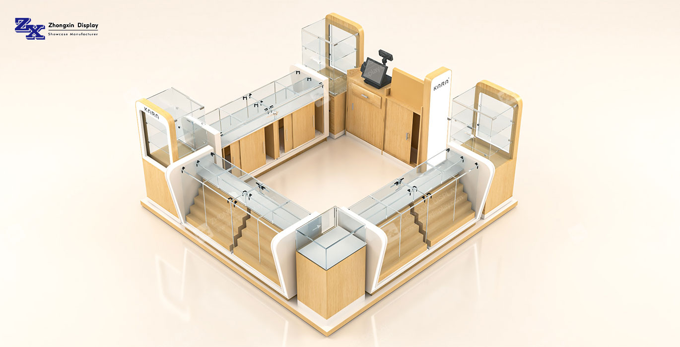 【Australia】Custom Design Food Retail Kiosk Chocolate Retail Booth Design