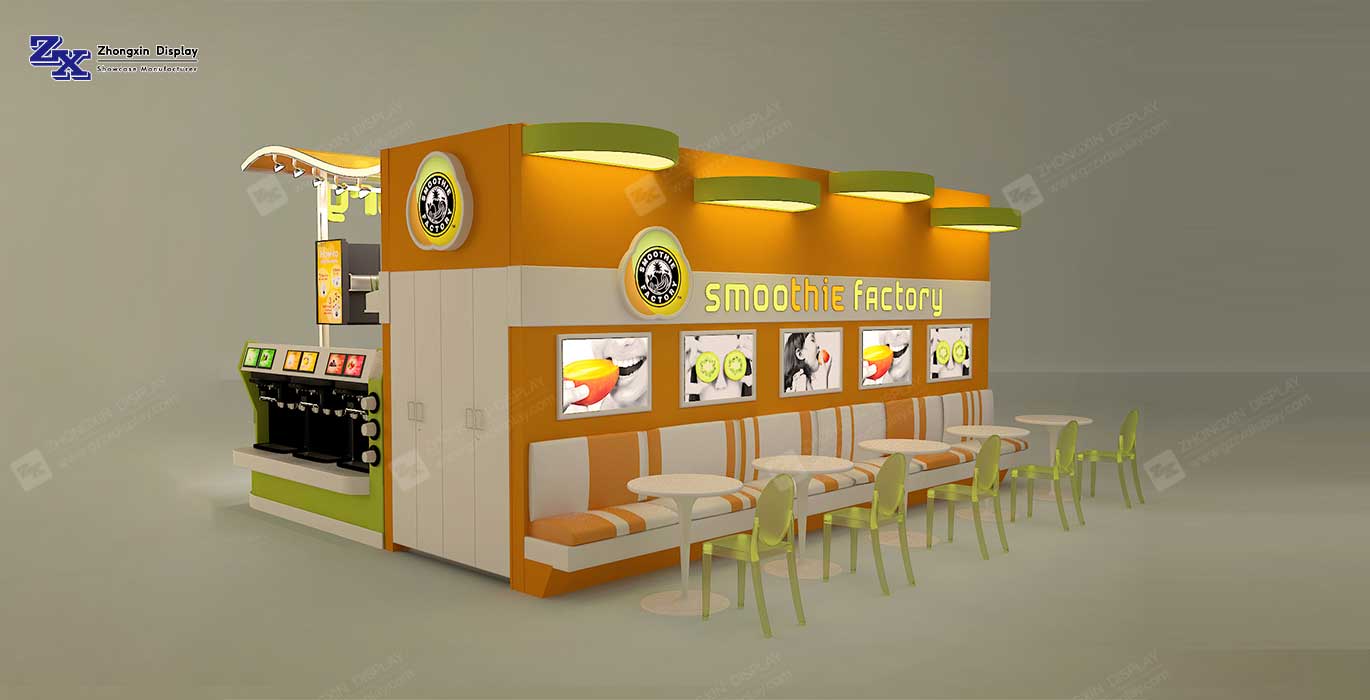 【Philippines】Dessert retail store kiosk design custom made for shopping mall