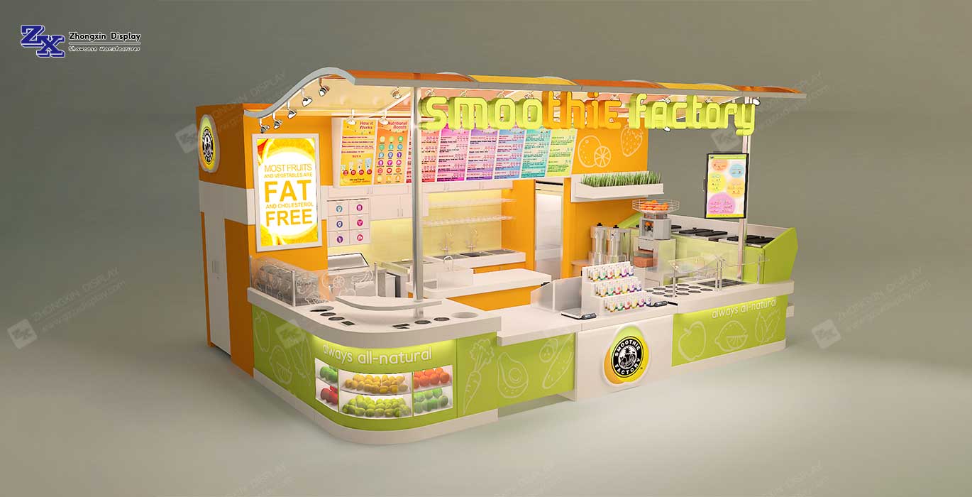 【Philippines】Dessert retail store kiosk design custom made for shopping mall