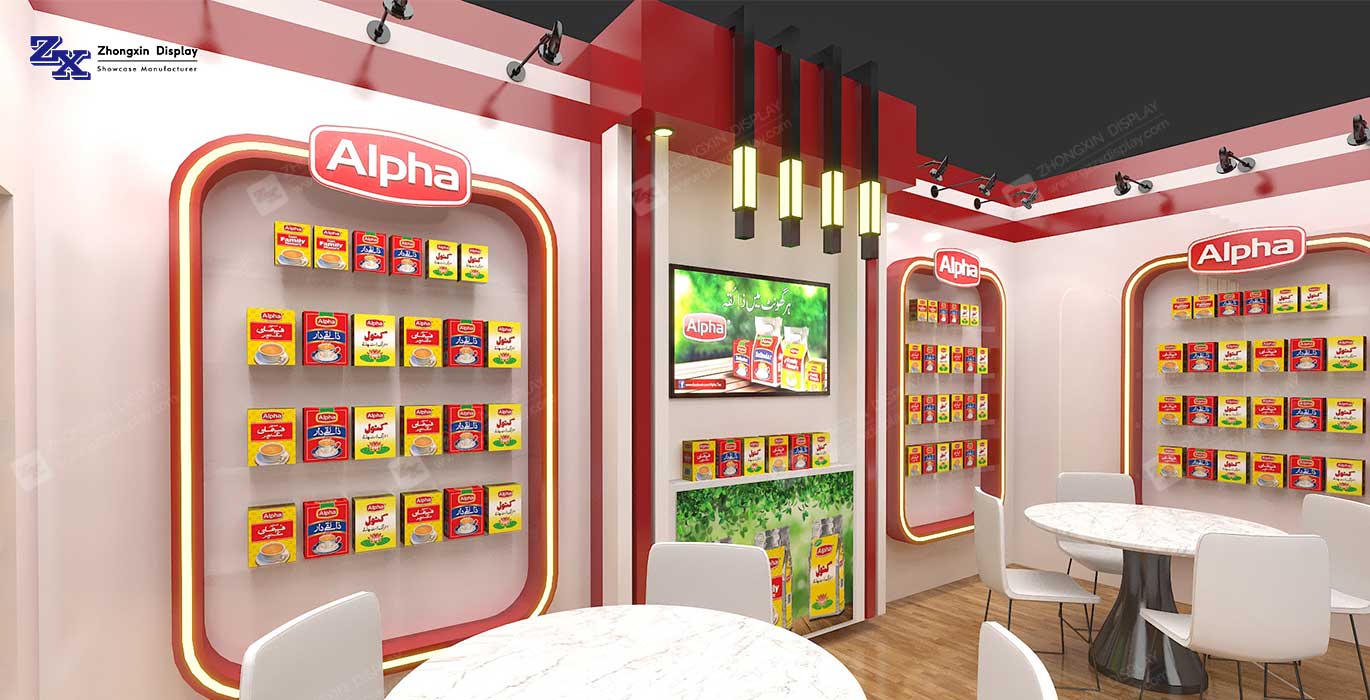 Hot Shopping Mall Tea Shop Kiosk Decoration Custom Solid Wood Tea Retail Booth Counter Design