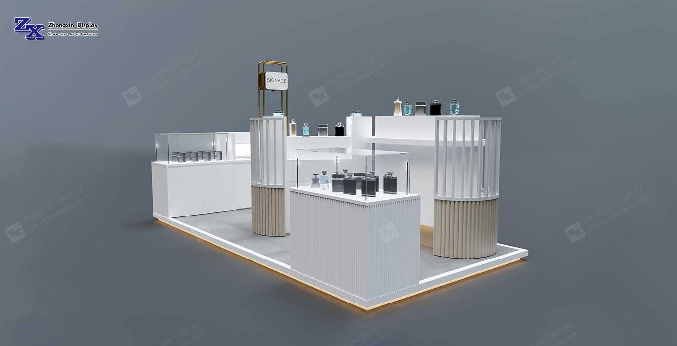New Custom Perfume Kiosk for Sale Fragrance Retail Kiosk Design Ideas